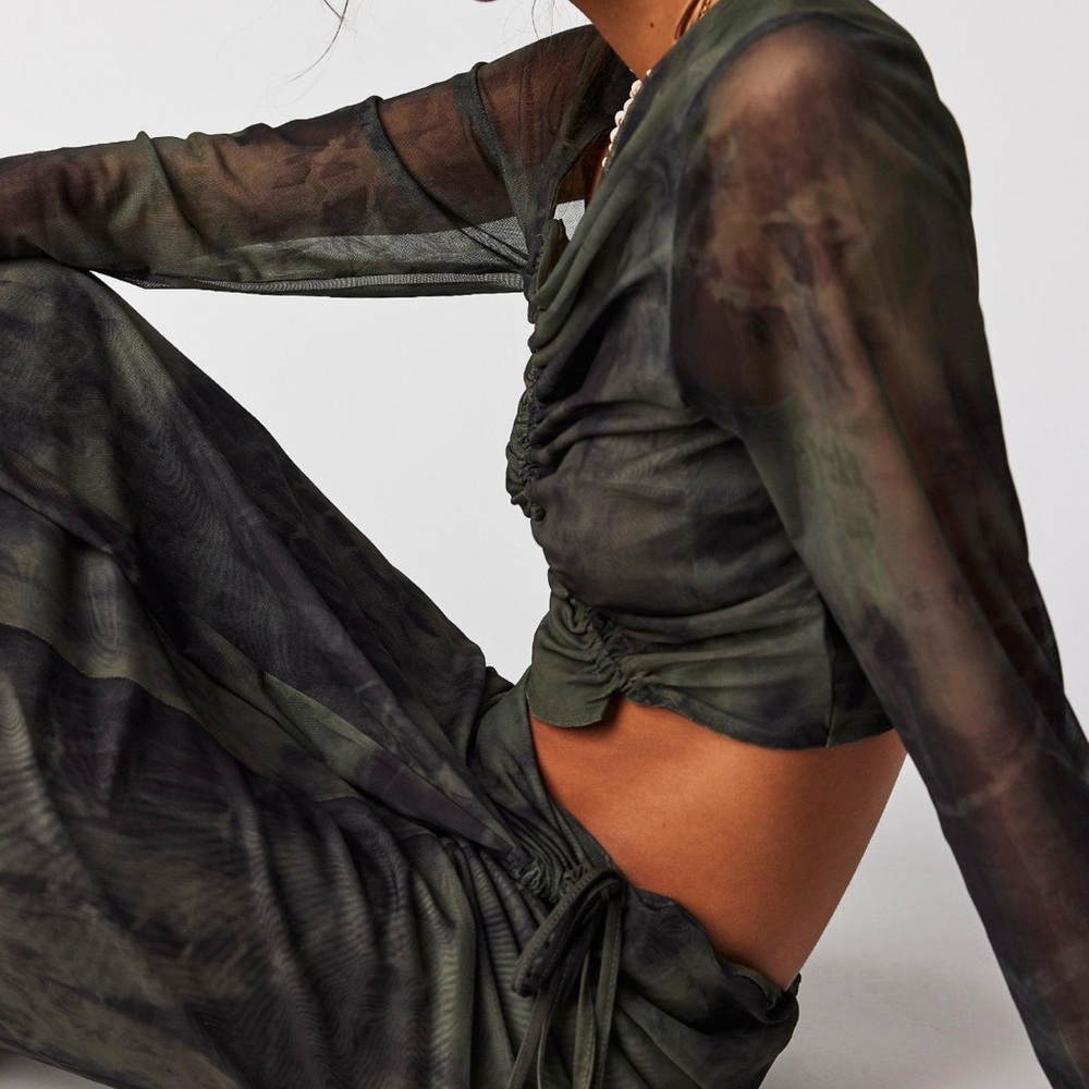 Free People Supernova Set-Army Green/Black Combo Size Small - Picture 2 of 15